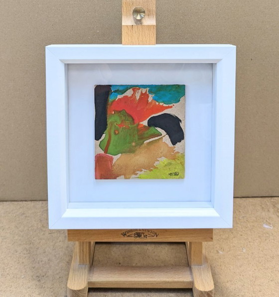 Image 1 of Wild Wood 2 Originele Inkt Abstract Landschap Nigel Waters Gesigneerd Ingelijst Schilderij