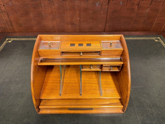 Organizzatore da scrivania inglese originale Globe Wernicke – Accessori da tavola, Vetro, Legno (photo 6 of 14)