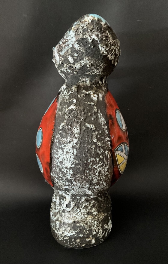Image 1 of Large Signed Pugi Brutalist Ceramic Pitcher – Vallauris / Monaco – 1970s