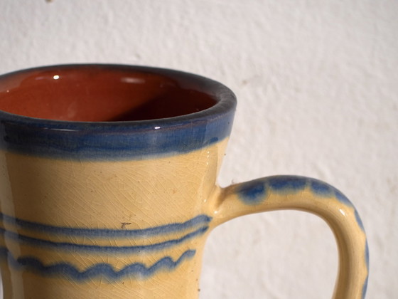 Brocca vintage in ceramica smaltata, Europa Centrale, circa 1930, Stoviglie (foto 4 di 11)