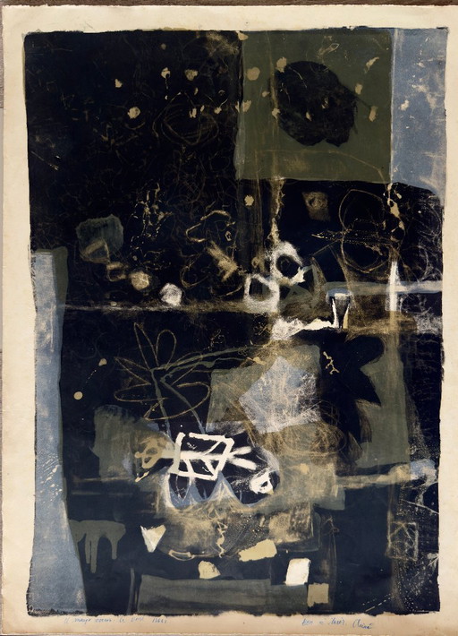 Antoni Clavé - Feuille de nuit - 1963 - Original-Farblithographie, signiert und mit Bon à tirer (B.A.T.) annotiert