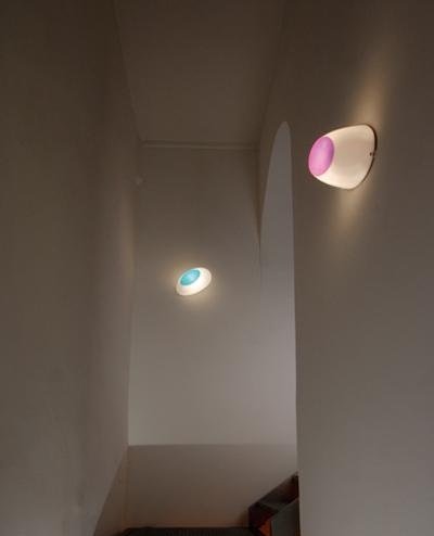 As good as new Set of 2 Luceplan Goggle Wall lights – Ross Lovegrove – Plastic (photo 5 of 7)