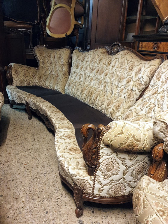 Image 1 of Italian Baroque sofa with armchairs
