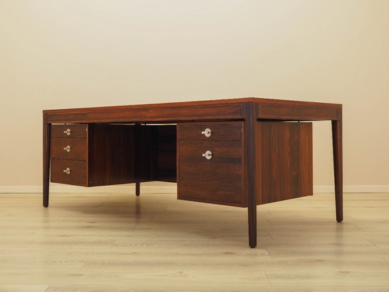 Image 1 of Escritorio Diplomat de palisandro, diseño danés, década de 1970, diseñador: Finn Juhl, fabricante: France & Son