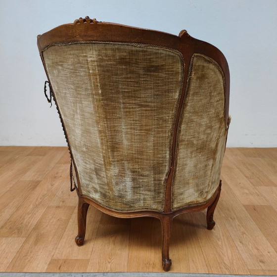 Image 1 of Divano chaise longue antico Luigi XV, divano a sdraio