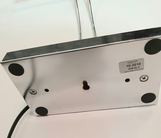 Image 1 of Tisch-/Wandleuchte Chrom Marmor 1980er