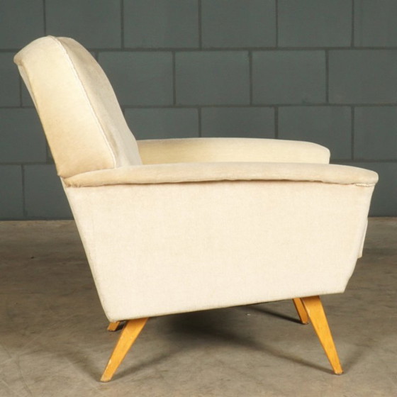 Poltrone vintage – Velluto beige – Anni '60 – Textile (photo 3 of 12)