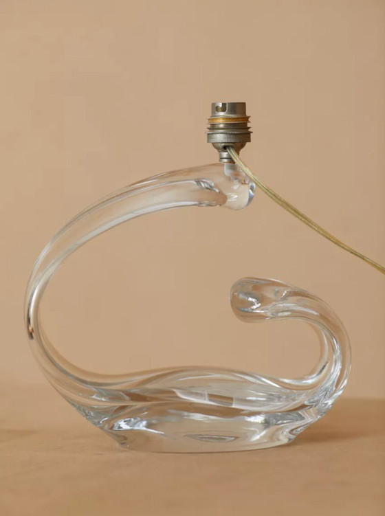 Image 1 of Base per lampada in cristallo vintage della Maison Daum Francia, circa 1960