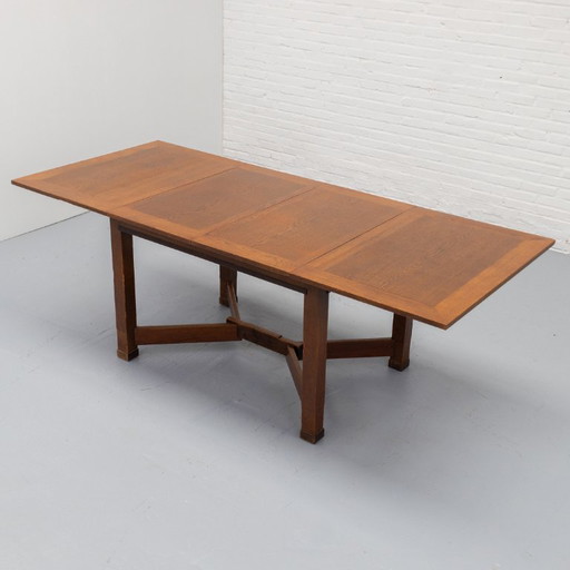Verlengbare Art Deco Eettafel 30's – Wood