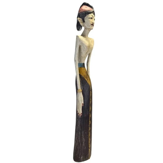 Coppia monumentale di icone nuziali giavanesi – Loro Blonyo – 100 cm – 11 kg – Sculture, Mid Century Modern (photo 2 of 10)