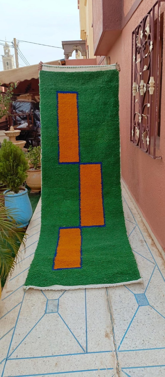 Image 1 of Alfombra de pasillo hecha a mano de 100 cm x 300 cm.