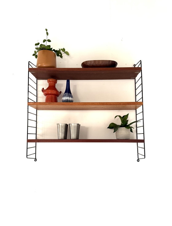 Image 1 of Vintage teak wall rack, Nisse String '60