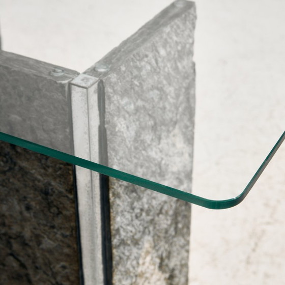 MK10339 Consolle in Vetro e Pietra Ardesia – Console, Stone (photo 2 of 11)