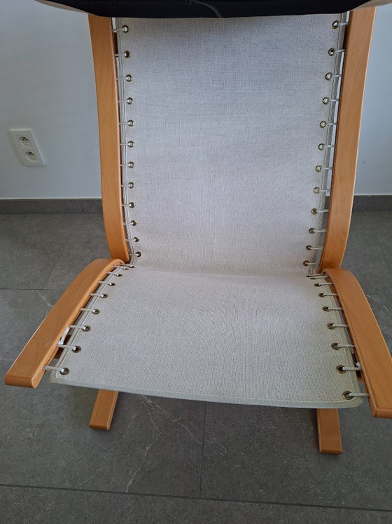 Vintage EKORNES Fauteuil – Showroommodel – Made In Norway – 2 zitsbanken, Polyester (photo 10 of 18)
