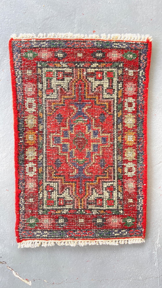 Image 1 of Vintage rug - 40cm x 62cm