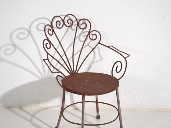 Vintage iron garden chair (c.1950) – Dining chairs, Industrieel (photo 13 of 35)