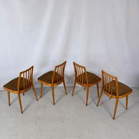 Image 1 of Set aus 4 tschechoslowakischen Esszimmerstühlen, 1960er Jahre