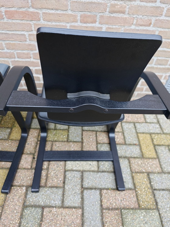 SET DI DUE sedie di design nere Varier Actulum, Sedie da pranzo, Legno, Cotone, Nero (foto 8 di 15)