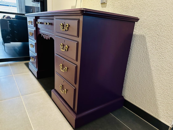 Image 1 of Vintage English desk Baroque style