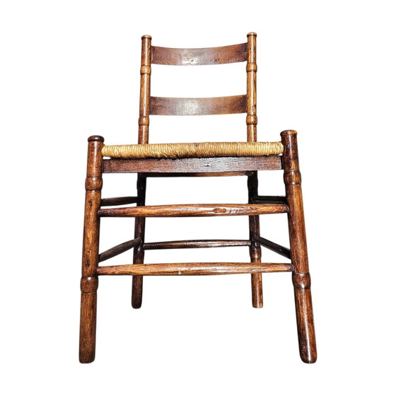 2 x Art Deco Rush Chair / Amsterdam School / Jac Levee / Mid-Century – Dining chairs (photo 11 of 21)