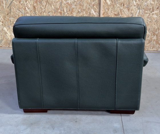 Image 1 of Poltrona in pelle verde Roche Bobois