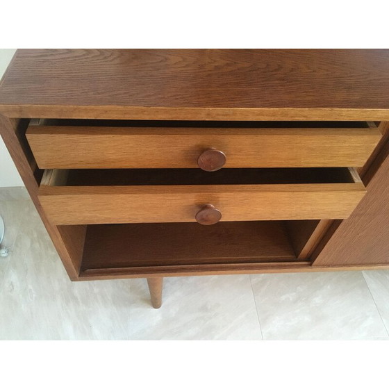 Image 1 of Scandinavian vintage solid oakwood sideboard, Denmark 1960