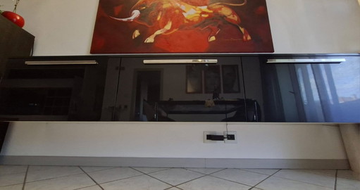 CAPPELLINI hangkast in antraciet hoogglanslak