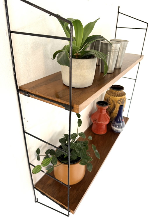 Image 1 of Étagère murale vintage en teck, WHB Allemagne '60