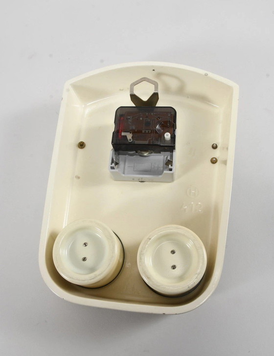 Image 1 of Orologio da cucina Junghans vintage, orologio da parete in ceramica con movimento al quarzo