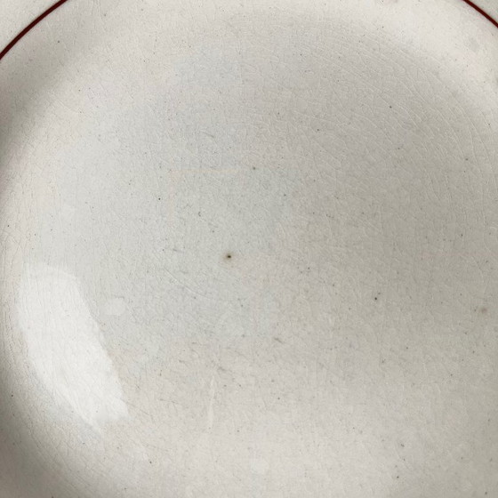 Image 1 of Set di 10 piatti da portata Longwy, XX secolo, decoro floreale