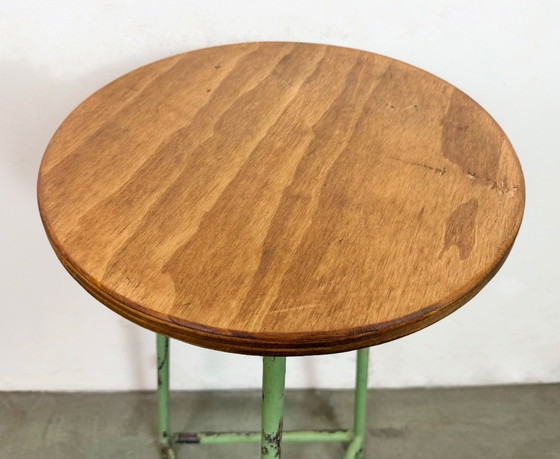 Image 1 of Tabouret d'atelier industriel vert, années 1960
