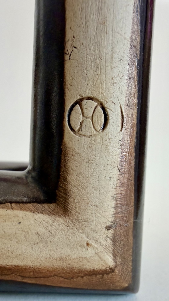 Postmoderne Studiokeramiek Sculptuur / Dubbele Vaas van Ernst Häusermann (Zwitserland) – Glaskunst, Ceramic (photo 7 of 7)