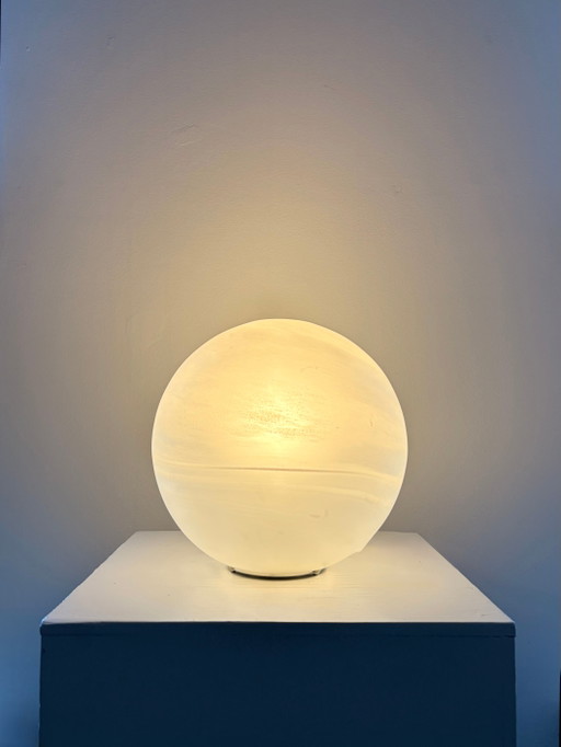 Lampada da tavolo Honsel Leuchten "Mars" a globo in vetro, media