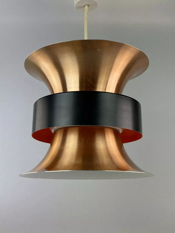 Image 1 of Lampada anni '70, lampada a sospensione, lampada da soffitto, design spaziale in metallo VEB anni '60