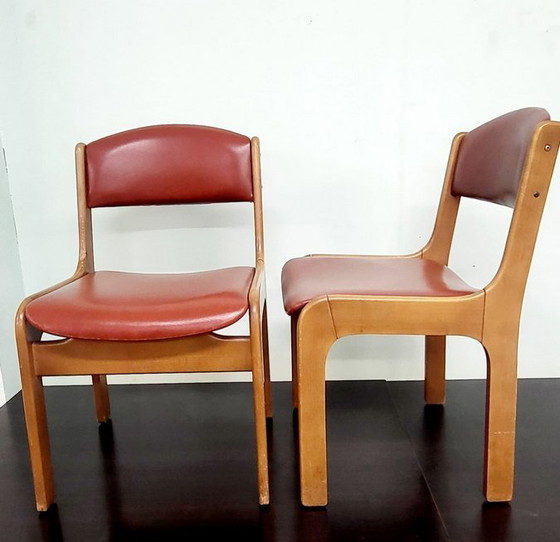 Image 1 of Vintage Eetkamerstoelen (2)