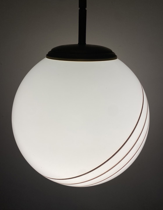 Image 1 of Art Deco Lakro Amstelveen Hanglamp Melkglas