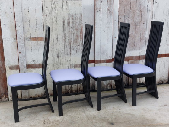 Image 1 of Sedie modello L4k 252 di Liberty, set di 4. Design