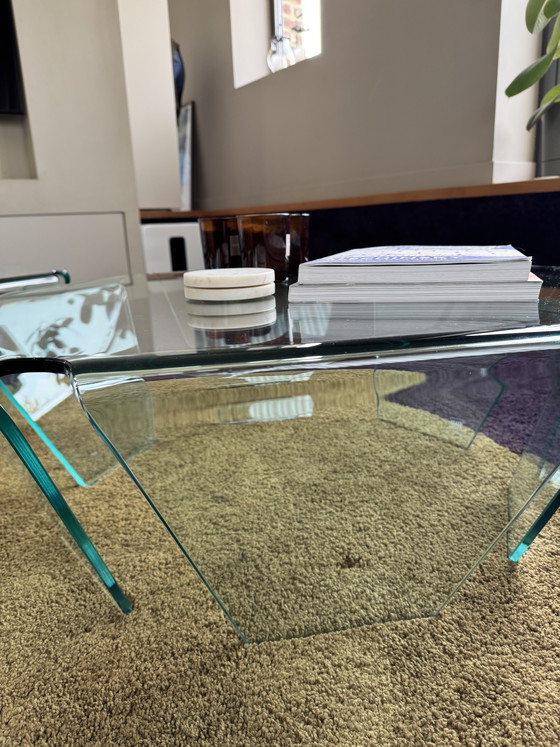 Image 1 of FIAM Italia glazen salontafels - set van 2 (zeshoekig design)