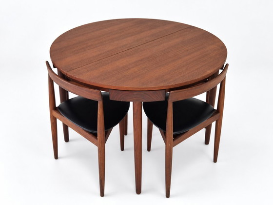 Salles à manger complètes Roundette en teck extensible par Hans Olsen pour Frem Røjle, Danemark années 1960 (photo 20 of 37)