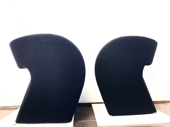 Image 1 of 2 Victoria & Albert armchairs in black, designed by Ron Arad for Moroso
