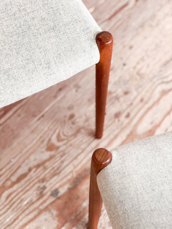 Image 1 of Niels O. Møller Modell 80, Polsterstuhl für J.L. Mollers, 2er-Set