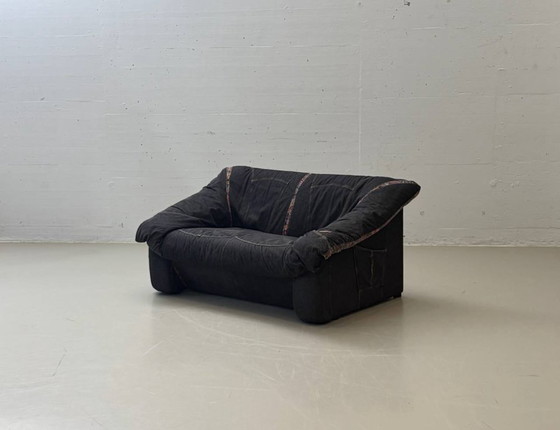 Image 1 of Postmodern denim lounge sofa Galapagos Giant Turtle, 1980s