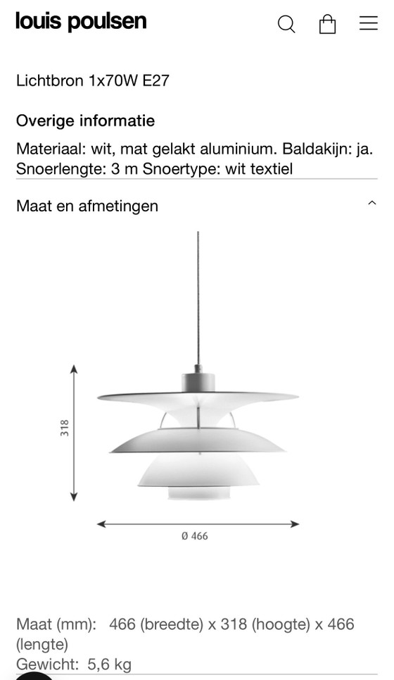 Louis Poulsen 5/4½ As New – Pendant lamps, Metal (photo 8 of 8)