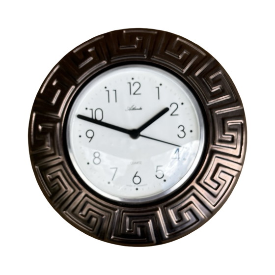 Image 1 of Grey ceramic wall clock, Atlanta, Germany, 1980s.