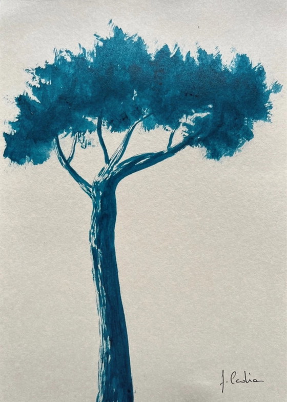 Image 1 of Juego de 4 bocetos de artistas. 21 x 15 cm.