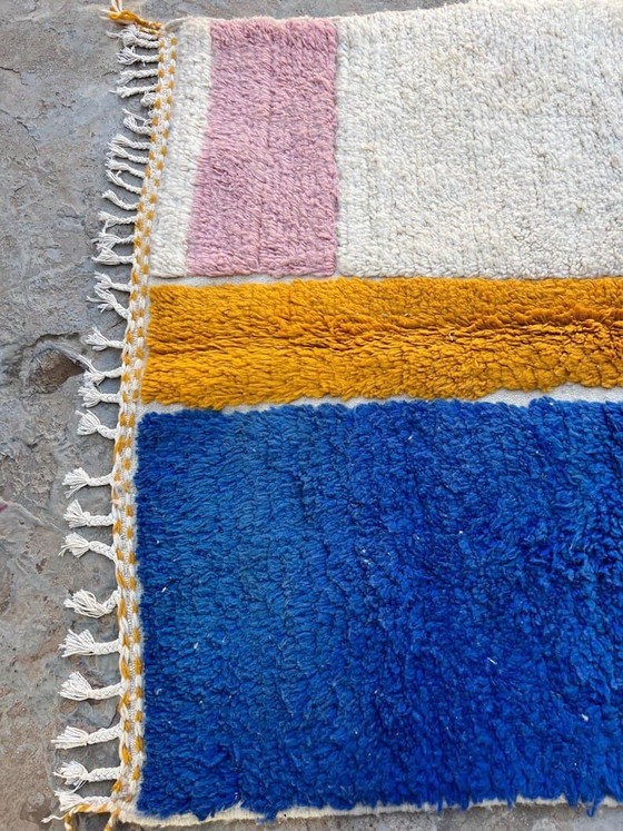 Tapis Beni Ouraine Tissé Main Artisanale Traditionnelle 150/260 Cm – Aime Té, Wool (photo 5 of 6)