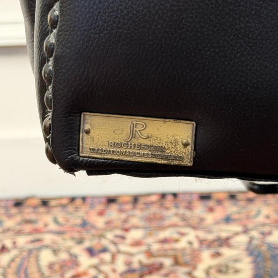 English Rochester Chesterfield Office Chair – Leather, Wood (photo 4 of 8)