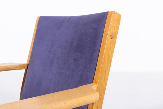 Image 1 of Poltrona di design scandinavo disegnata da Hans Wegner per Getama, Danimarca, anni '80.