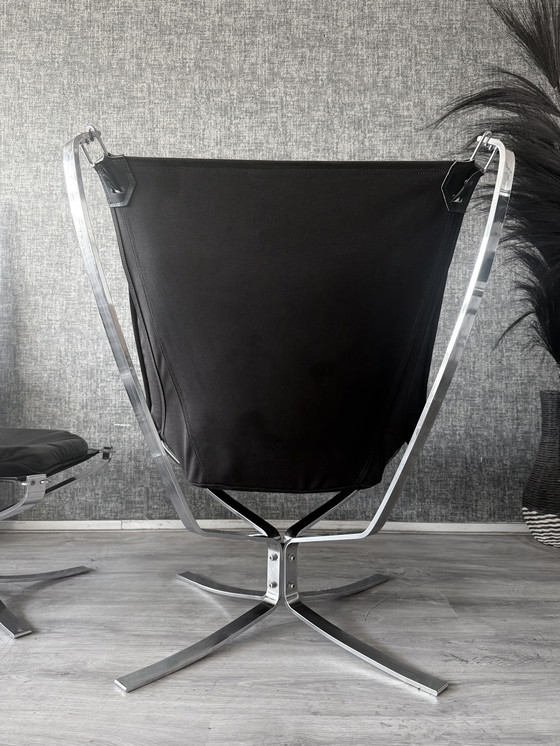 Image 1 of Suite Lounge Vintage Sigurd Resell « Falcon » pour Vatne Møbler (Norvège)