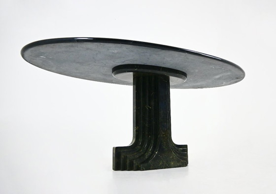 Image 1 of Ovale eettafel "Argo" van Carlo Scarpa voor Simon Gavina, jaren 70